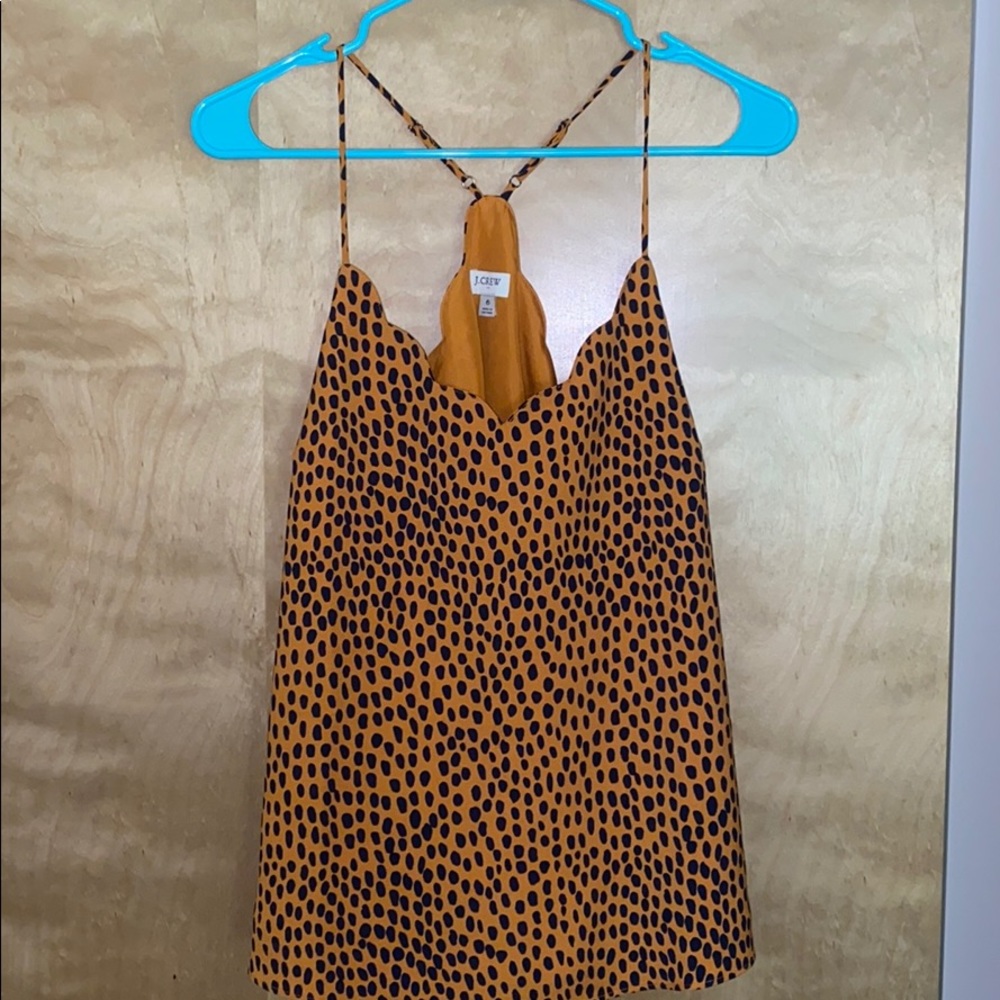 J Crew animal print tank